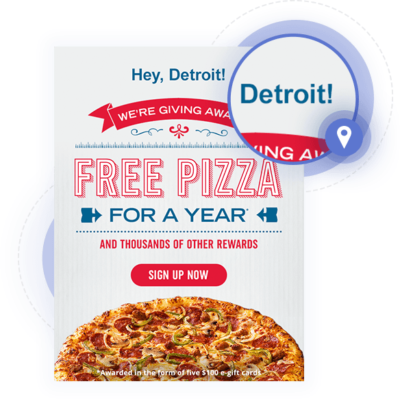 Geo-targeted campaign